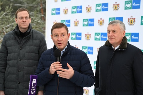 Слева направо Павел Малков, Андрей Турчак, Сергей Густов