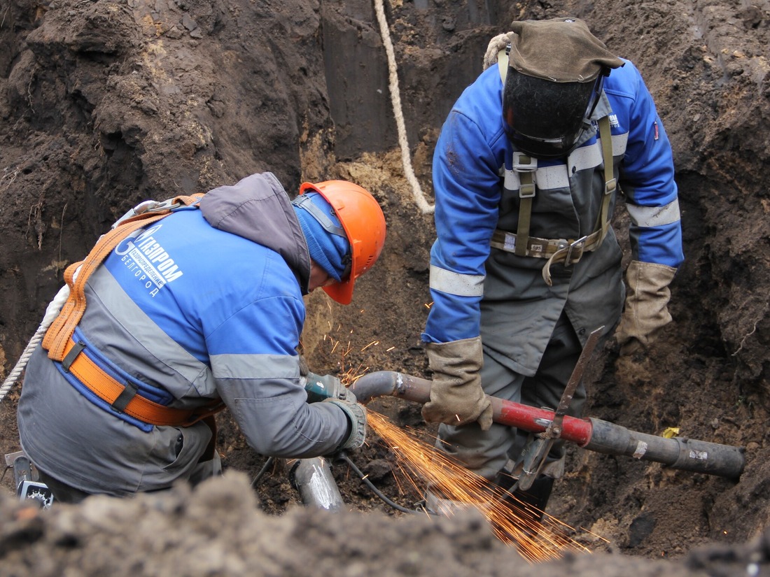 Строительство газопровода по улице Ольховой, г. Белгород
