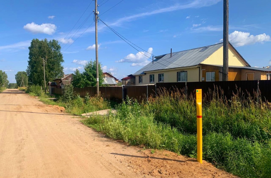 распределительный газопровод в поселке Урдома Ленского района Архангельской области