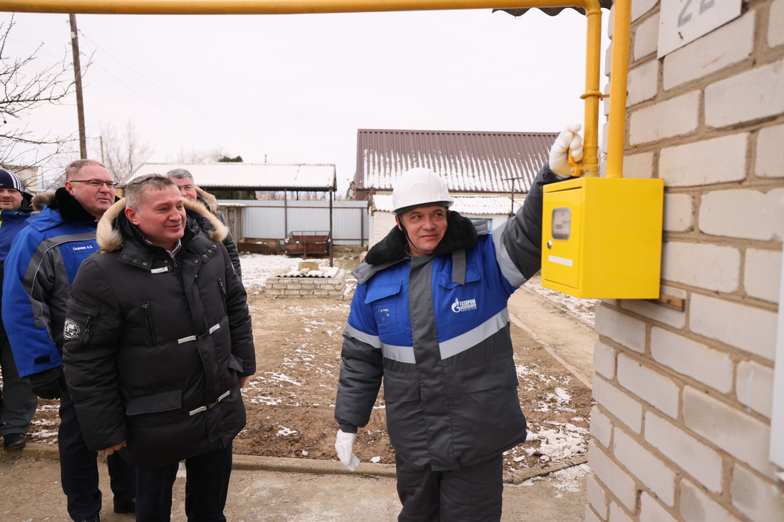 Подача газа в домовладение