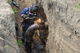 Вынос газопровода высокого давления диаметром 500 мм из зоны реконструкции автомобильной развязки в Саратове