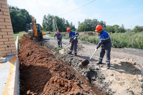 Строительство газовых сетей в селе Сосновка