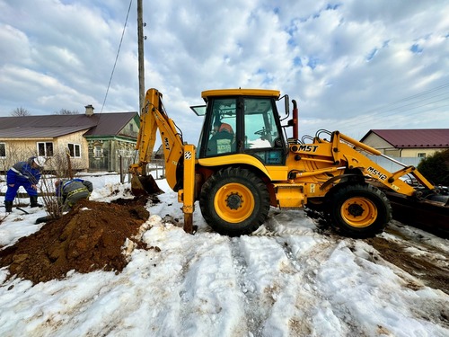 Подключение домовладений в д. Лазарево Судиславского района в рамках догазификации