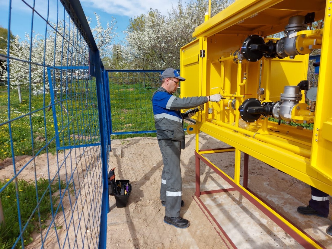 Пункт редуцирования газа для газоснабжения населенных пунктов в Кашинском районе Тверской области