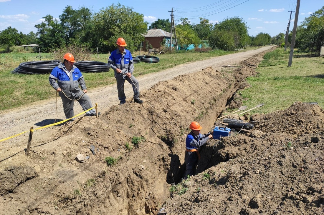 Строительство газопровода