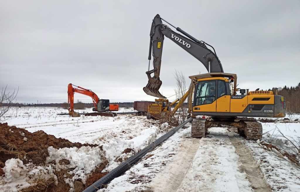 строительство межпоселкового газопровода от деревни Игнатово Калининского района Тверской области до поселка Крупский г. Твери