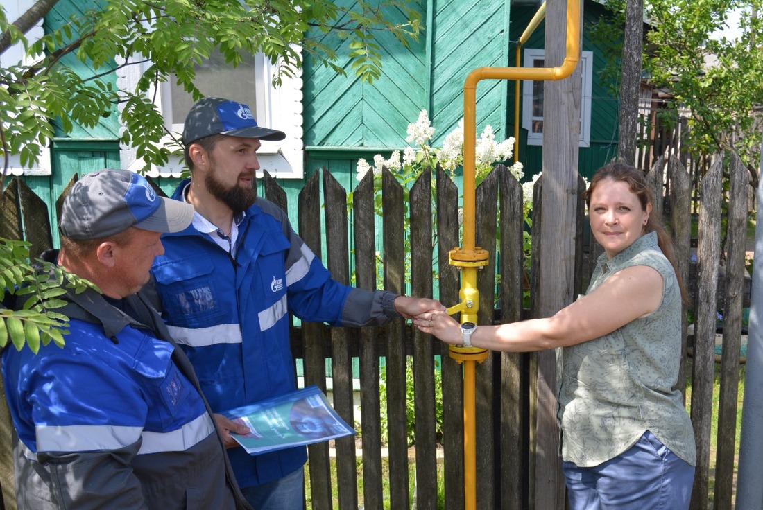 догазифицированное домовладение в поселке Парфино, Новгородская область