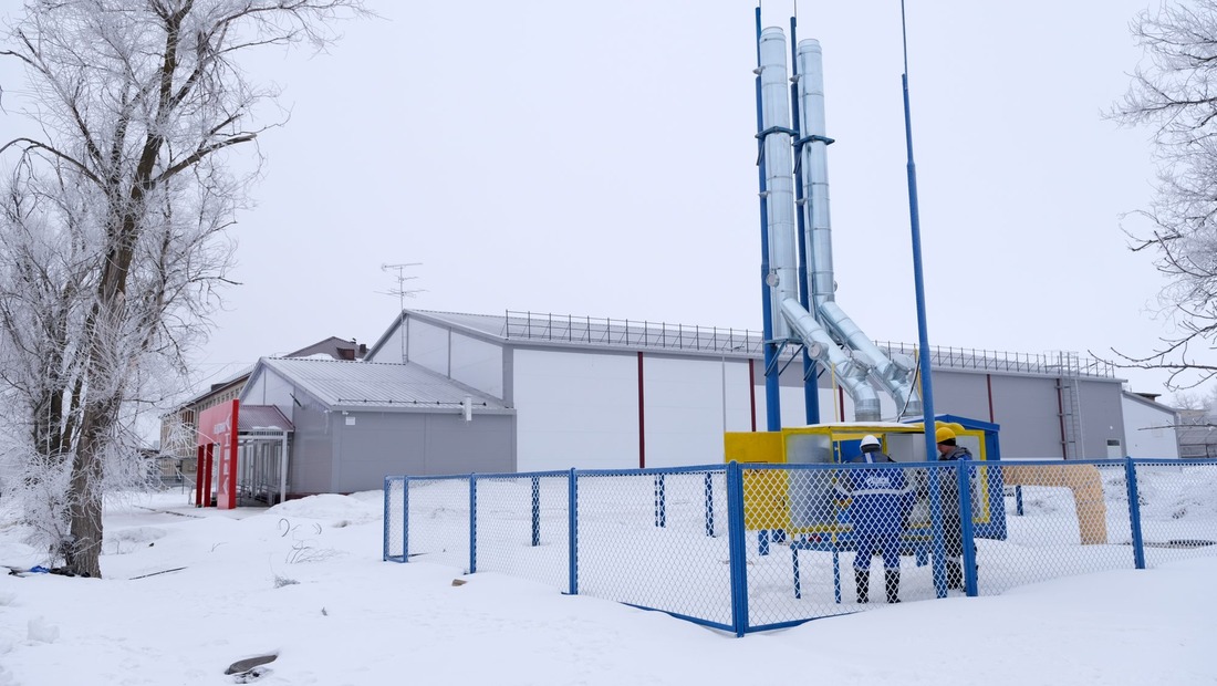 Газовая котельная и пункт редуцирования газа у ледовой арены в ЗАТО Светлый