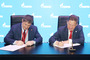 Губернатор Пермского края Дмитрий Махонин и Алексей Миллер во время подписания Дополнения