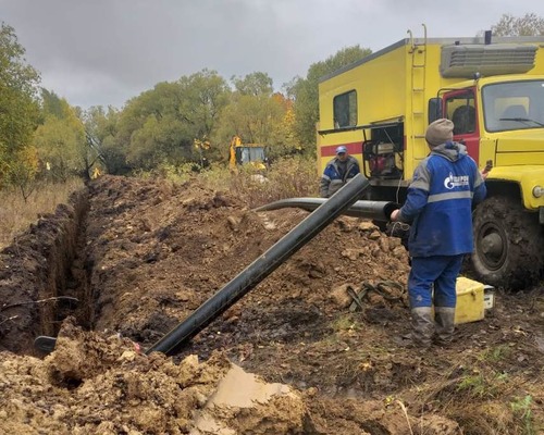 Строительство газопровода в Веневском районе Тульской области