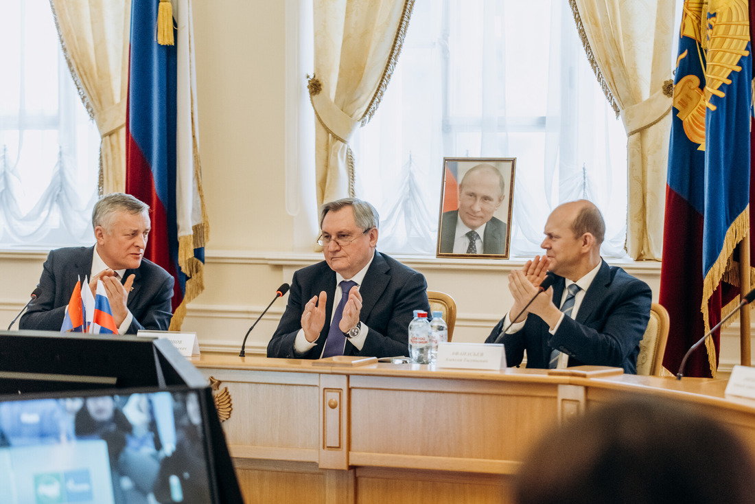 Слева направо Сергей Густов, Николай Шульгинов, Алексей Афанасьев