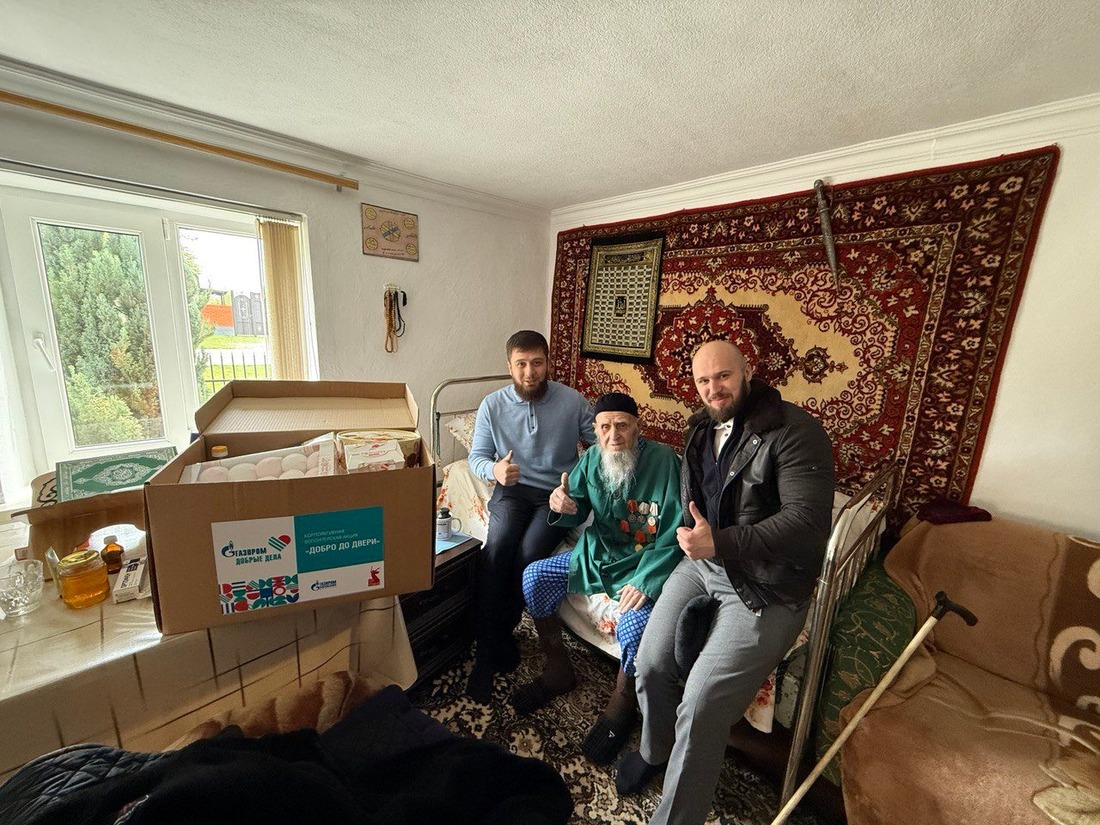 Работники газовых компаний Ингушетии в гостях у ветерана