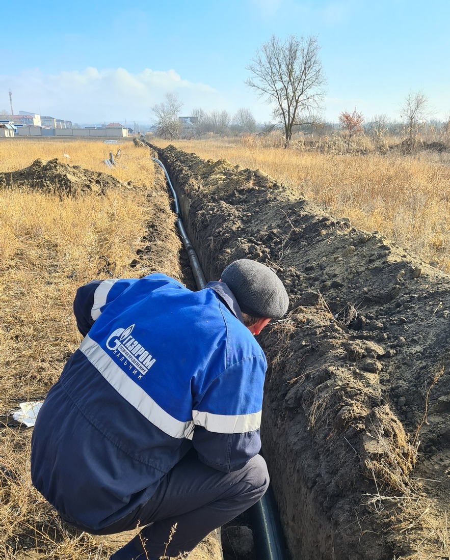 Распределительный газопровод в новом микрорайоне г. Майского Кабардино-Балкарской Республики