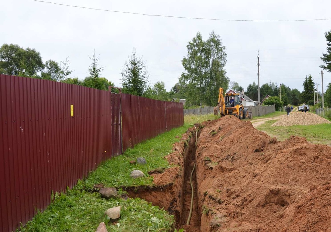 Строительство внутрипоселкового газопровода