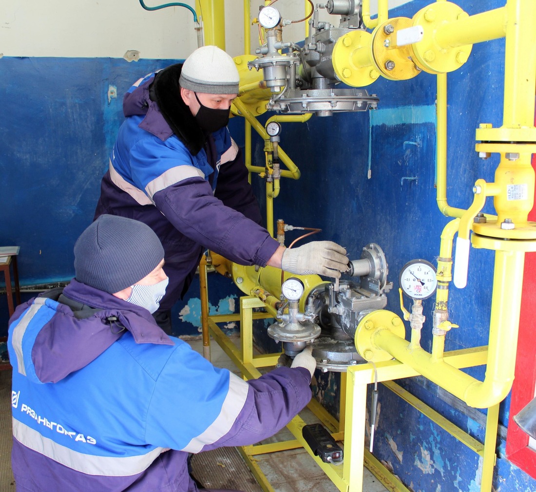 наладка оборудования пункта редуцирования газа на муниципальном предприятии «Хлебозавод № 3 города Рязани»