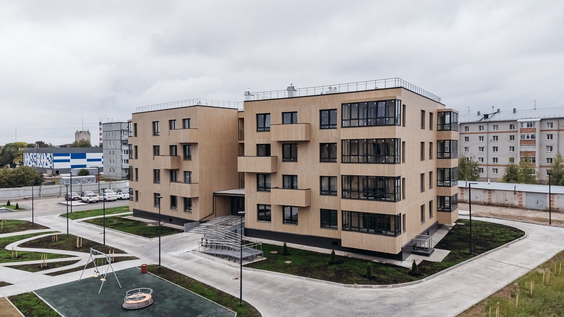 Деревянные многоквартирные дома в городе Соколе, Вологодская область