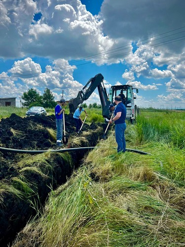 прокладка газопровода к хутору Кочкин в Теучежском районе Республики Адыгея