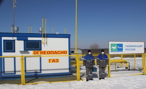 Пункт редуцирования газа в селе Раздолье Ульяновской области