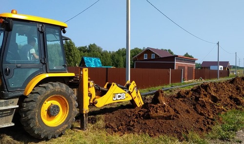 Строительство газопровода в деревне Шомиково (Чувашия)