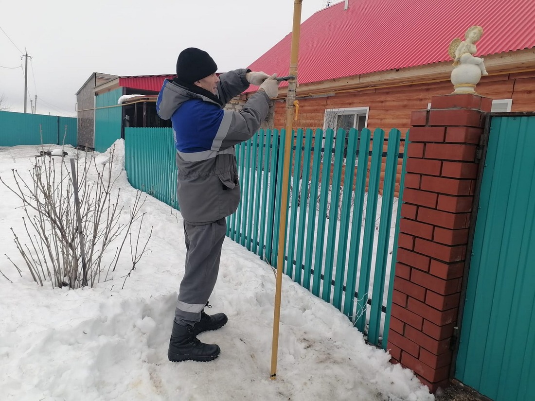 Подача газа в домовладение